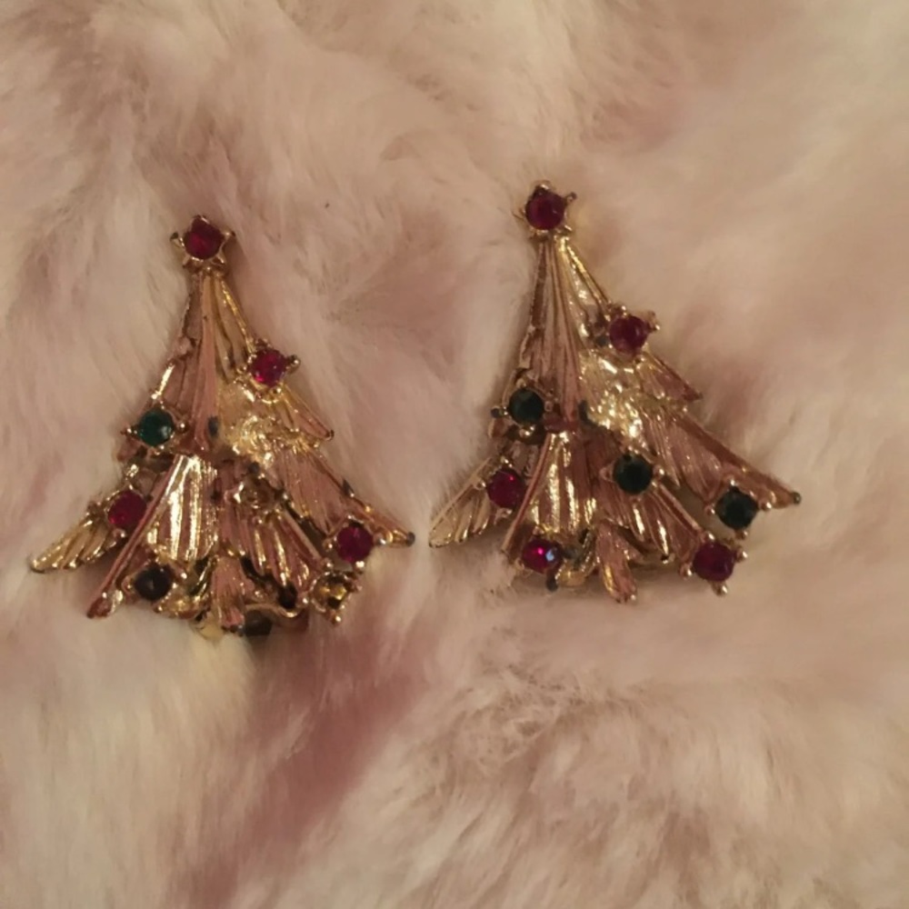 Christmas tree earings